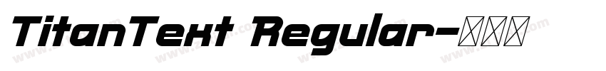 TitanText Regular字体转换